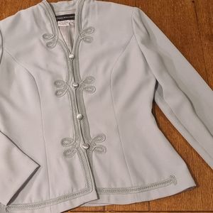 Donna Morgan baby blue skirt suit sz6 used